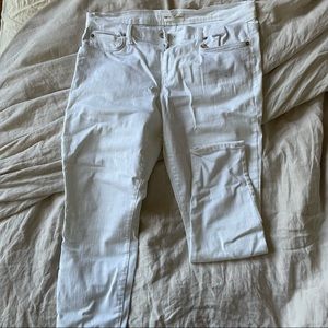 Gap White True Skinny Jeans
